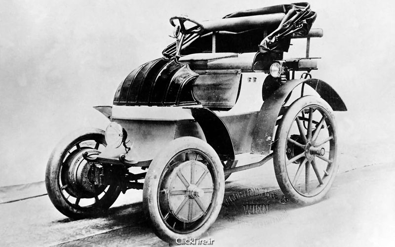 پورشه-لور مدل 1900 | اولین خودروی هیبریدی جهان